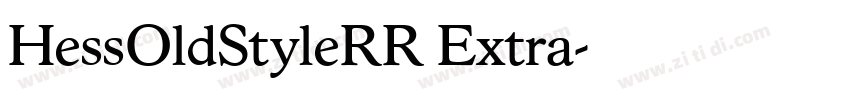 HessOldStyleRR Extra字体转换